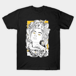 Neo-Traditional Medusa Portrait T-Shirt